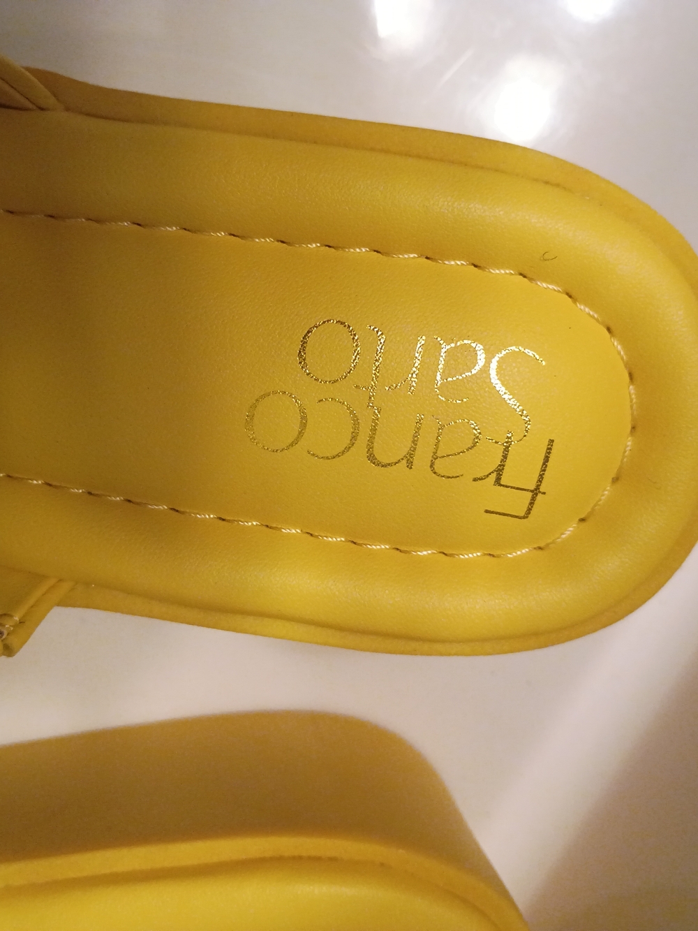 Franco Sarto Women slides/ Yellow / Sandals/ 💛 - Picture 2 of 7